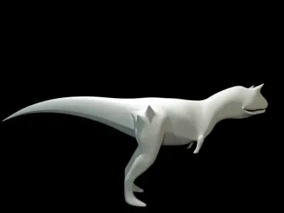 Low-poly Carnotaurus dinosaur Low-poly 3D model