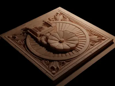 Phonograph CNC 3d Print High Relief Sand Casting 3D print model