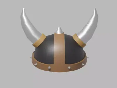 Viking Helmet Low-poly 3D model get