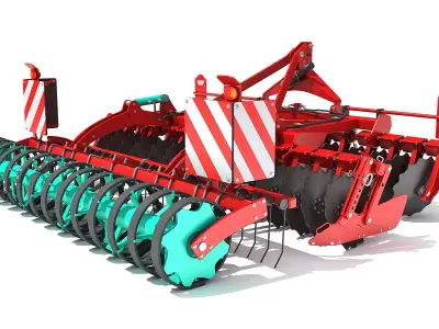 Compact Disc Harrow 3D model purchase