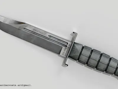 Army knife Low-poly 3D model buy