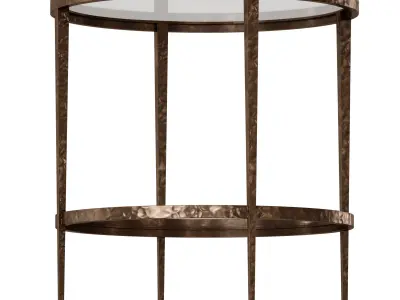 Clairemont Round Side Table Crate and Barrel 3D model