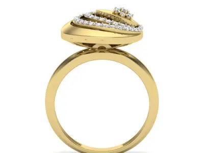 Women Vintage ring 3dm Render details 3D print model