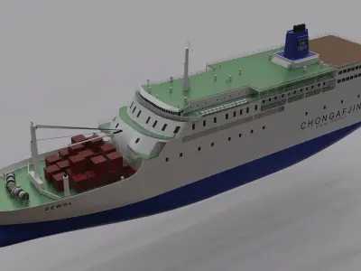 MV Sewol 3D model