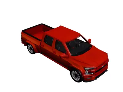 Generic Pickup Clean All-Purpose Utility Truck 02 3D model