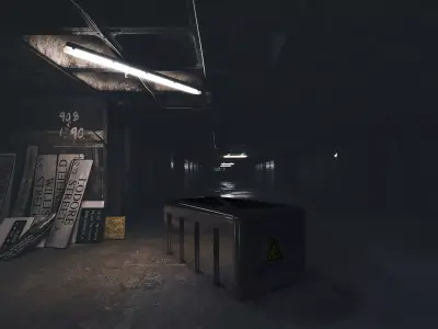 Military industrial cargo container Free 3D model