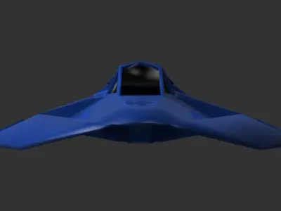Skimmer space fighter 3D print model