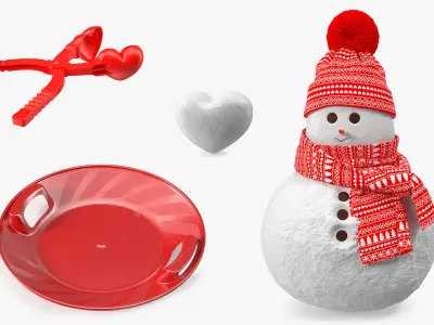 Winter Fun Collection 3D model