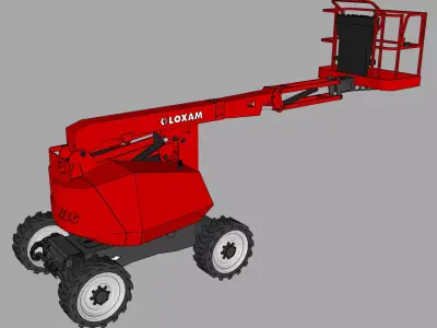 Nacelle JLG 340aj LOXAM - JLG 340aj LOXAM boom lift  3D model