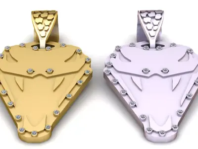  Cobra Head Pendant 3D print model