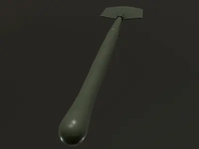Military Shovel Low-poly 3D model