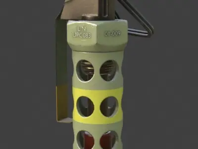 Flashbang  Low-poly 3D model