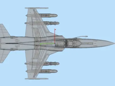 F-5A Freedom Fighter 3D model