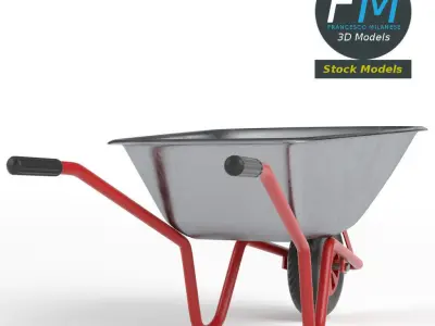 Wheelbarrow 2 3D model purchase