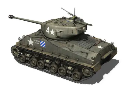 M4A3E8 Sherman - Easy Eight - Skeeter Hawk 3D model