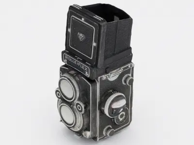 Rolleiflex TLR  medium format Film Camera 3D model