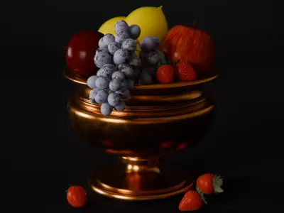 Fruits 3d Scene 3D model