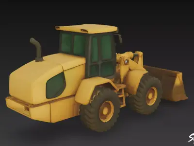 Loader Low-poly 3D model purchase
