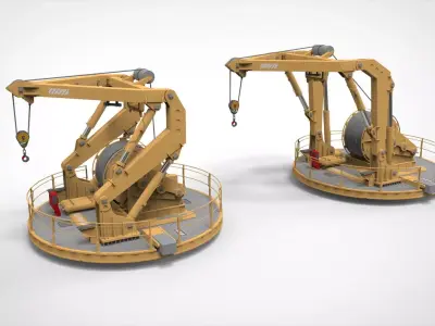 9-Ton manipulator crane 3D model