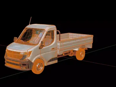 Renault Master Pickup Truck 3D model