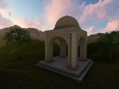 chahar taghi  3D model