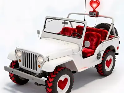 Cupid Commando Tactical Truck 3D Model Low-poly 3D model