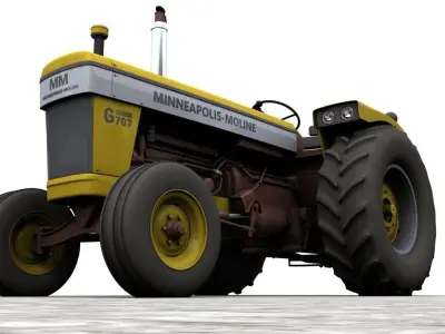 MINNEAPOLIS MOLINE G707 1965 Tractor 3D model