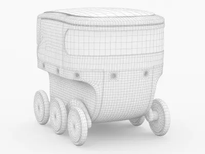 Amazon Scout Delivery Robot Prime 3D model