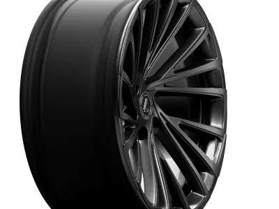 Lenso Black Angel Rim 3D Model 3D model