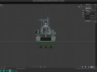 Small speed torpedo boat Project 131 formerly GDR 3D model