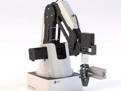 Designed  Desktop Dobot Magician Small Robotic Arm With Gripper 3D model