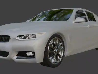 car low poly customizable Low-poly 3D model