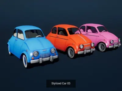 Stylized Vehicles 3D Model Pack