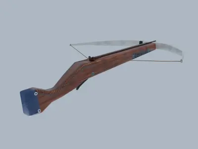 Crossbow1 Bow1 Military  Low-poly 3D model