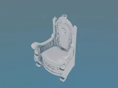 king throne 3D model