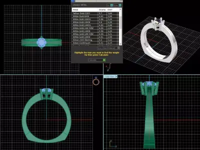 5mm gem ring Free 3D model