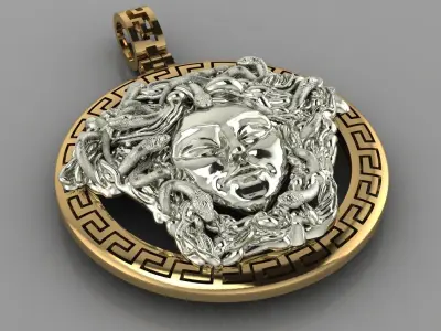  gargon jellyfish pendant p0014 3D print model