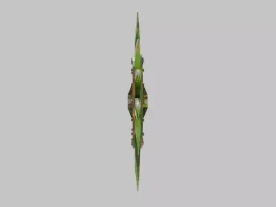 Decorative Farm Industrial Rusted Spiked Rotary Hoe Wheel Low-poly 3D model