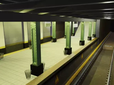 Subway Station Pack in Blender 3D model