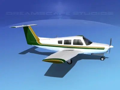 Piper Turbo Arrow III 3D model 12