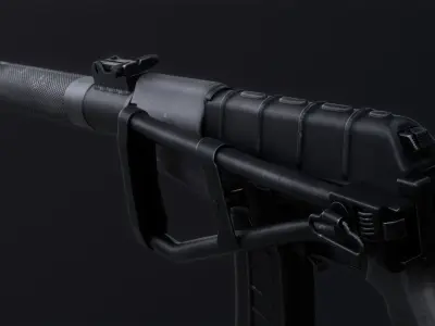 AS Val Assault Rifle Low-poly 3D model