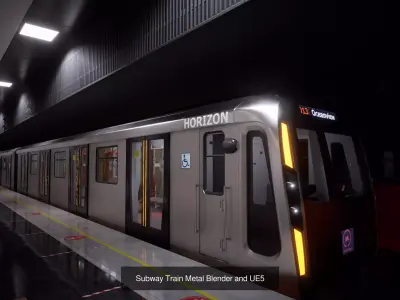 Subway Train Bundle 3D Model Pack