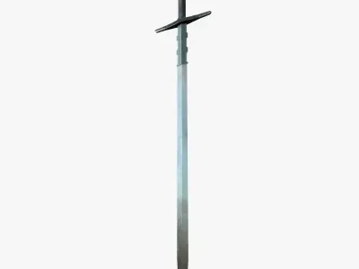 Knight sword Low-poly 3D model