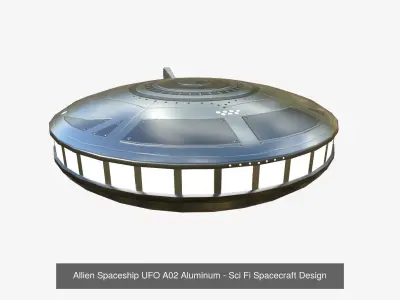 10 Alien Spaceship UFO A Collection - Sci Fi Spacecraft Design 3D Model Pack