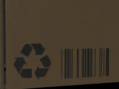 cardboard crate 3D model
