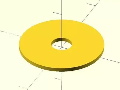 One mm thick spacer Free 3D model