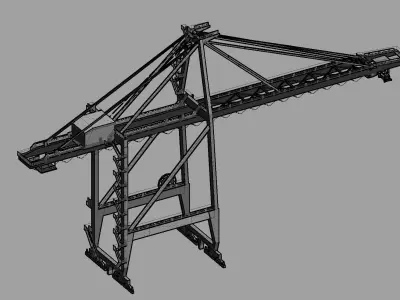 STS CRANE Low-poly 3D model