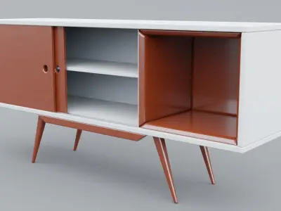 RACK RETRO Low-poly 3D model