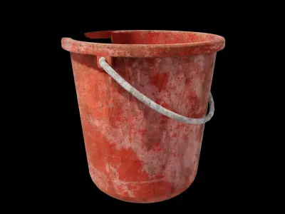Hong Kong Crash and Dity Plastic Bucket 3D model