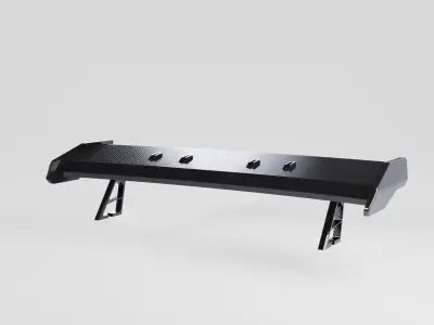 Carbon Fiber GT Wing Spoil sport 3D model